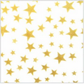 Gold Stars on White Precious Metals Sheet Tissue Paper